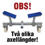 Axel. Båtuppställningsvagn. Komplett